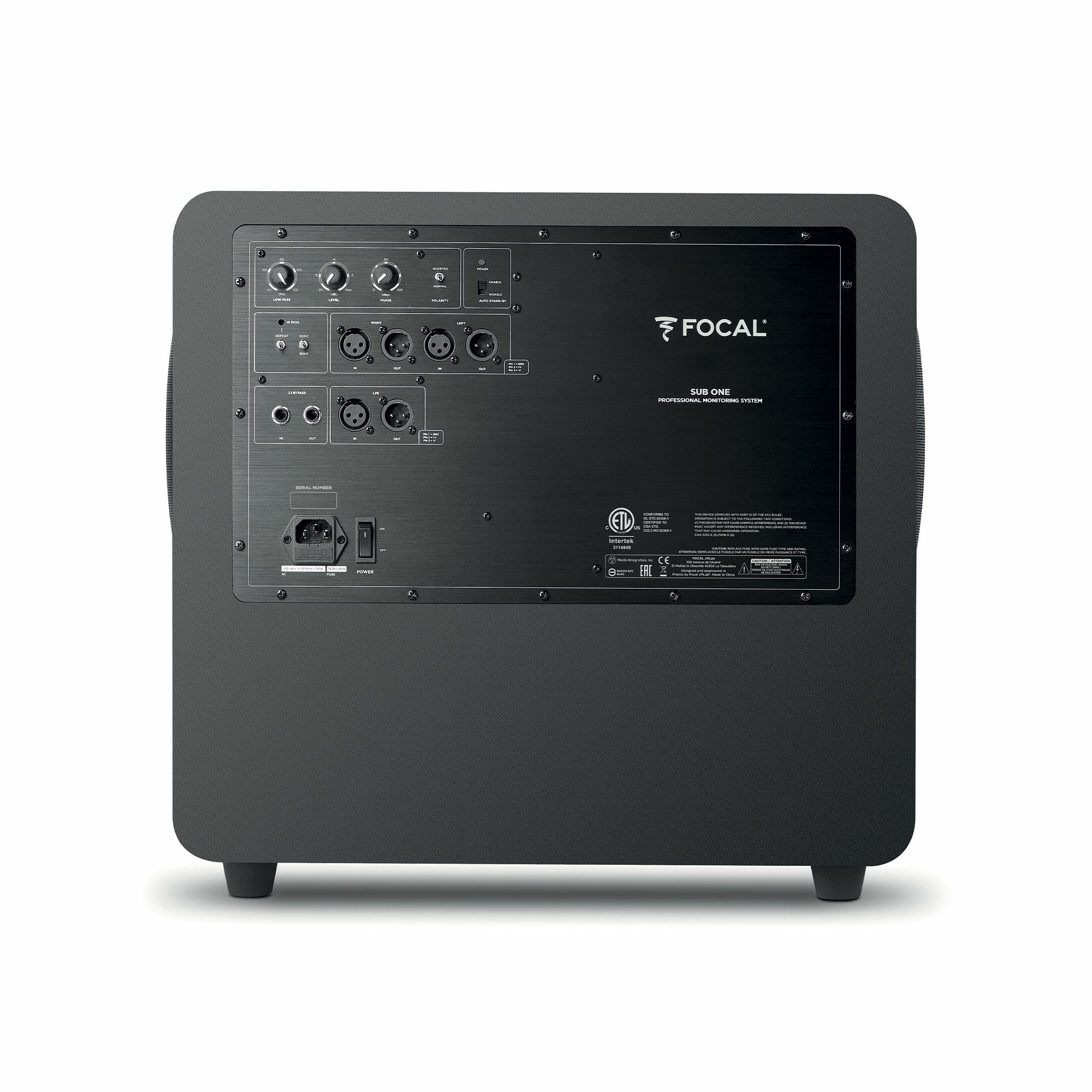 Focal Sub One Subwoofer de studio compact 8" double membrane